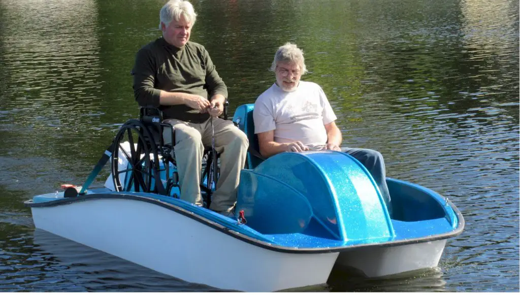 getting a disabled person into a boat