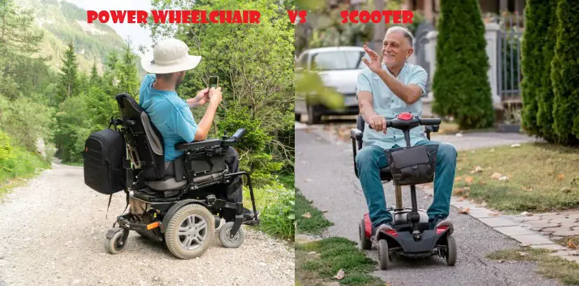 power wheelchair vs scooter