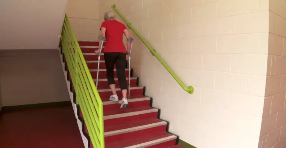 How to Use Crutches on Stairs Without Railing