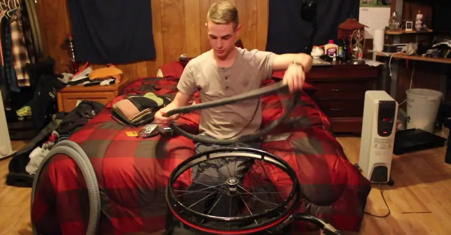 how to change a wheelchair tire