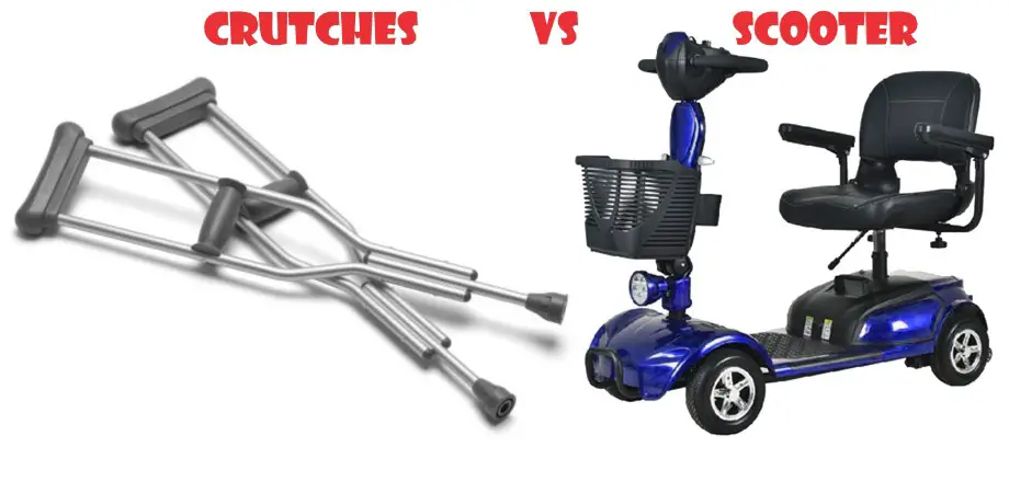 crutches vs scooter
