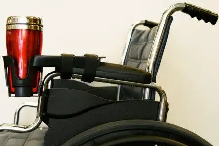 how to make a cup holder for a wheelchair