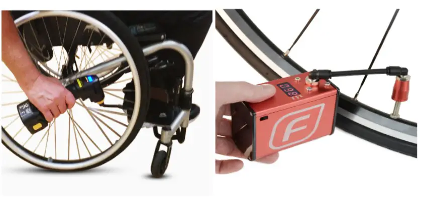 how to pump up wheelchair tyres