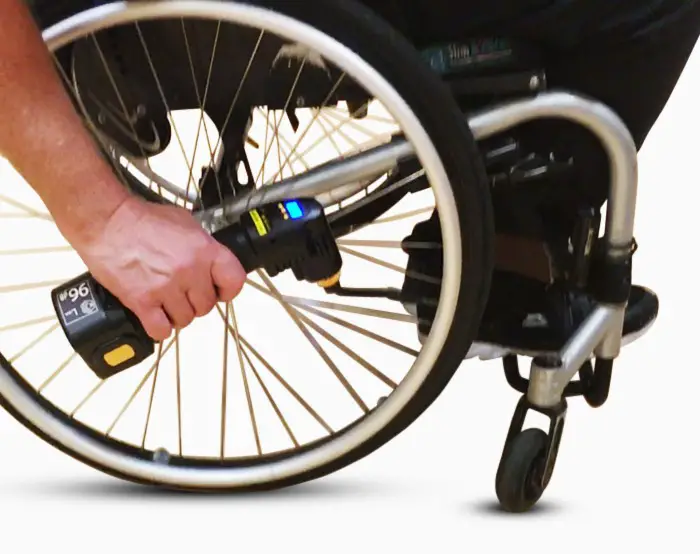 how to pump up wheelchair tyres 